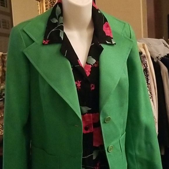 I. Magnin Jackets & Coats Vintage Lime Green Linen Jacket Poshmark